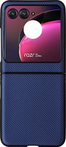 Mobigear Hoesje geschikt voor Motorola Razr 40 Ultra Telefoonhoesje Hardcase | Mobigear Excellent Backcover | Razr 40 Ultra Case | Back Cover - Donkerblauw