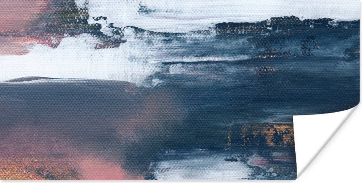 Poster Abstract - Verf - Design - 80x40 cm