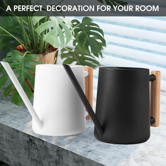 XTDMJ Gieter voor kamerplanten, 250 ml, zwart, mini-gieter, roestvrij staal, lange uitloop, gieter voor kamerplanten, vetplanten XTDMJ Gieter voor kamerplanten, 250 ml, zwart, mini-gieter, roestvrij staal, lange uitloop, gieter voor kamerplanten, vetplanten