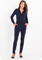Combinaison bleue Je m'appelle - Femme - Tissu voyage - Taille XL - 2 tailles disponibles