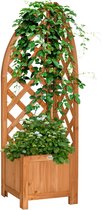 Plantenbakken voor buiten - Plantenpot - Plantensteun - Plantenrek - Bloemen - Planten - Bloempot - Decoratie tuin - 32 x 32 x 108 cm