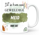 Mok bedrukken met beroep Meid