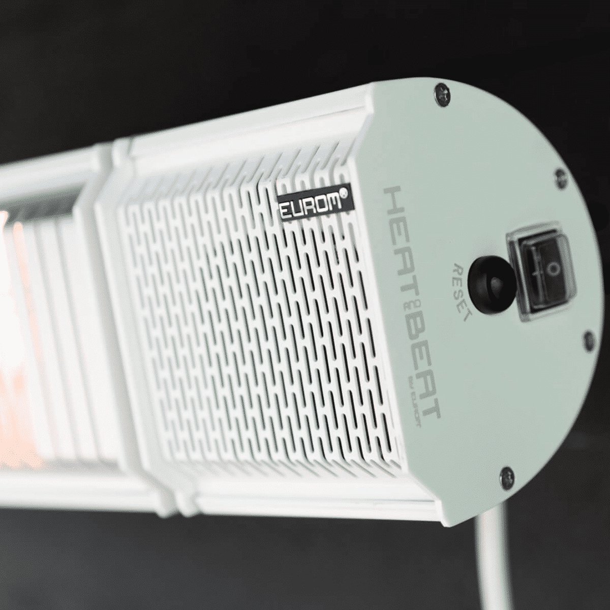Eurom Heat and Beat - Patio heater with speaker - White