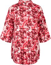 ZIZZI VVIVA 1/2 LONG SHIRT Dames Blouse - Pink - Maat M (46-48)