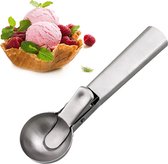 Premium roestvrijstalen ijsscoop met trigger fruitprimeur, perfect voor bevroren yoghurt Sundae Ice Cream Meatball