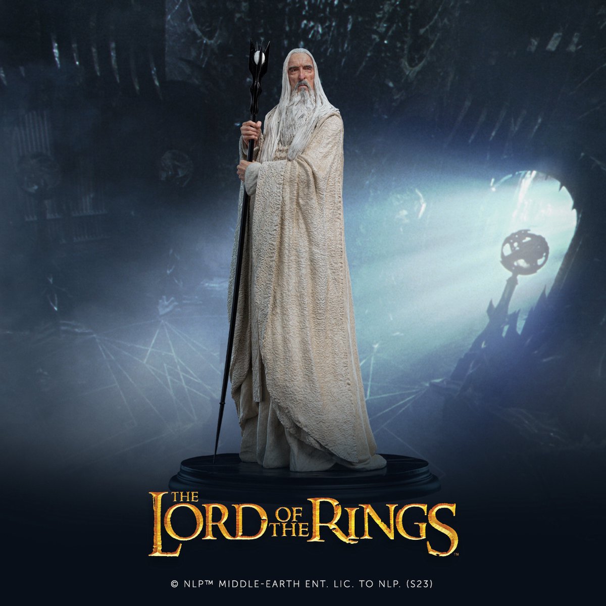 Statue Saroumane Le Blanc – Weta – Figures Of Fandom 1/6 – Le Seigneur Des Anneaux – NEUF