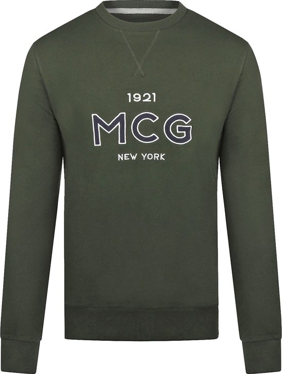 McGregor - Sweater Logo Donkergroen - Heren - Maat M - Regular-fit