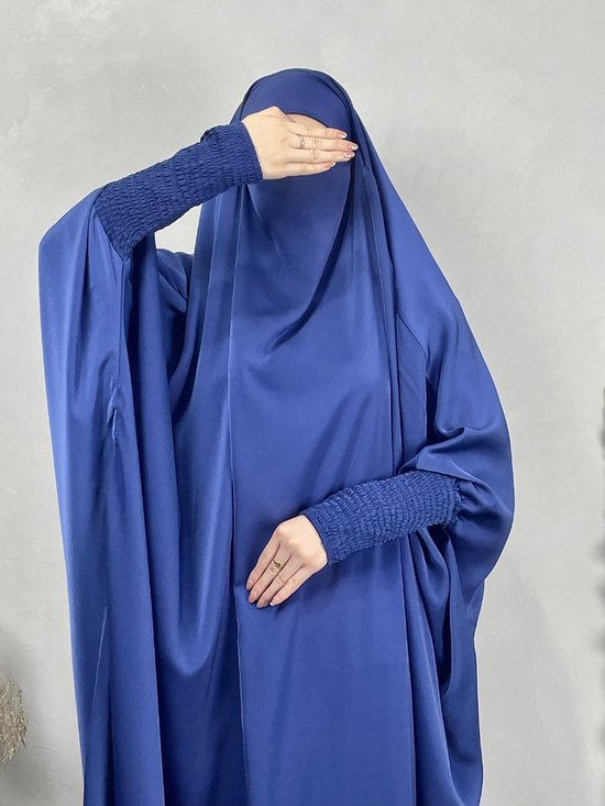 Nivard Vêtements de prière Femmes - Abaya - Vêtements islamiques - Khimar - Jilbab - Femme - Alhamdulillah - Vert clair
