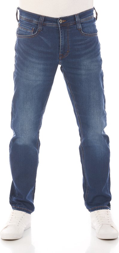 Mustang Jeans pour hommes Real X Oregon Tapered K tapered Blauw 34W / 36L