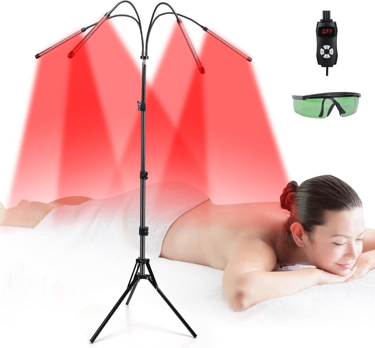Wonder store 160W Infraroodlamp Voor Het Hele Lichaam Inc. Bril Anti cellulitis Infraroodtherapie Rood Licht Therapie Diepe Ontspanning Pijnverlichting Spieren en Gewrichten