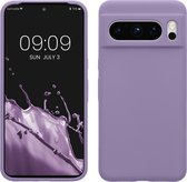 kwmobile telefoonhoesje geschikt voor Google Pixel 8 Pro - Hoesje met siliconen coating - Smartphone case in violet lila