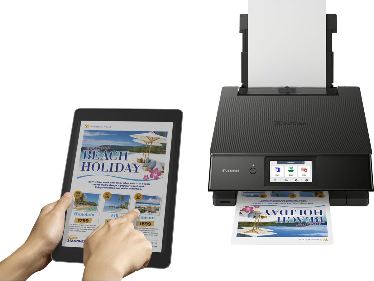 Canon PIXMA TS8750 - All-in-One Inkjetprinter - Zwart — afbeelding 5