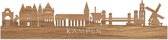 Skyline Kampen Eikenhout - 100 cm - Woondecoratie - Wanddecoratie - Meer steden beschikbaar - Woonkamer idee - City Art - Steden kunst - Cadeau voor hem - Cadeau voor haar - Jubileum - Trouwerij - WoodWideCities