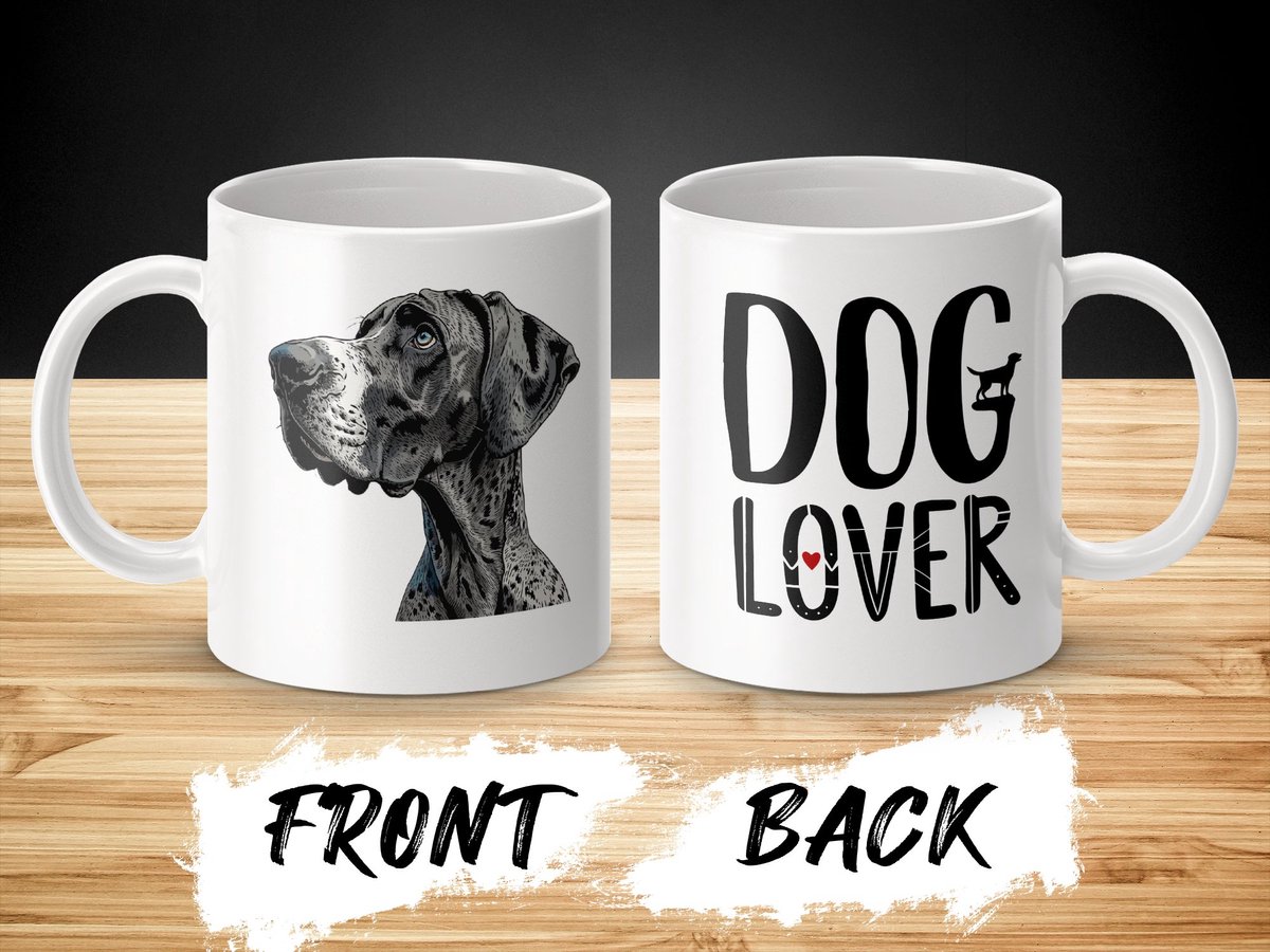 Mok Great Dane dog - hond / dog lover