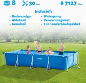Intex Zwembad - Rechthoekig - 450 x 220 x 84 cm - Blauw - Inclusief filterpomp