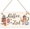 Houten koffiebord met spreuk, koffiewandbord, wanddecoratie voor keuken, keuken, koffiedecoratie, retro koffie, muurschildering voor café, bar, eetkamer, woonkamer, restaurant, deur, koffiebar