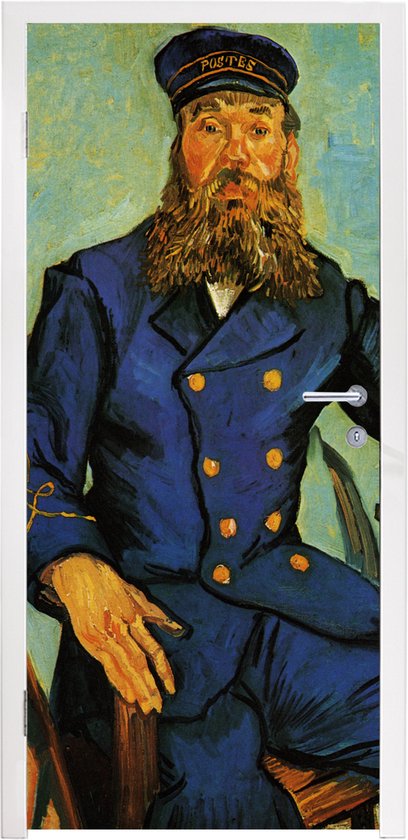 Deursticker Portret van Joseph Roulin - Vincent van Gogh - 90x235 cm - Deurposter