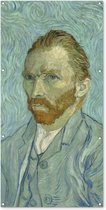 Wanddecoratie buiten Zelfportret - Vincent van Gogh - 80x160 cm - Tuindoek - Buitenposter
