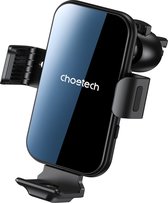 Choetech Gravity Auto Telefoonhouder met Draadloos Opladen QC voor Ventilatierooster Zwart