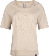 Zoso T-shirt Billy Sweater With Strass 241 0007 Sand Dames Maat - M