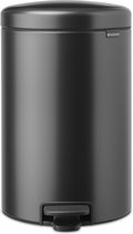 Brabantia NewIcon Prullenbak - 20 liter - Confident Grey
