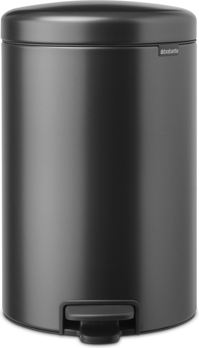 Goedkoopste Brabantia NewIcon Prullenbak - 20 liter - Confident Grey