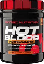 Scitec Nutrition - Hot Blood Hardcore Pre-Workout (Orange Juice - 375 gram)