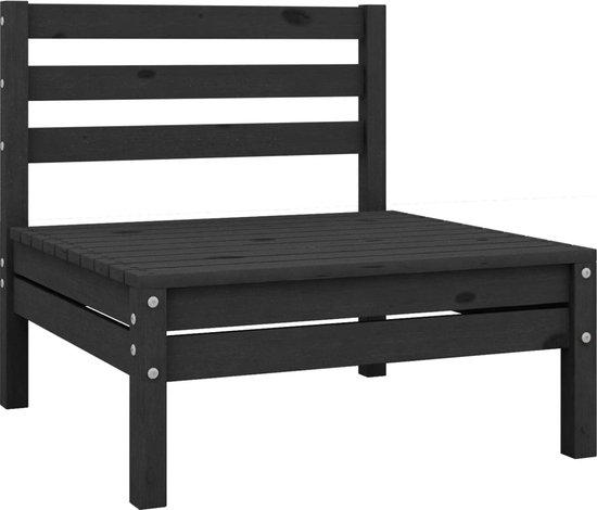 Poef 2 st 30x30x30 cm fluweel zwart