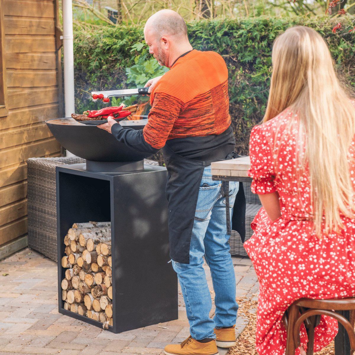 RedFire Onyx Classic Vuurschaal BBQ - Ø 80 cm - Zwart