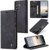 CaseMe Book Case - Geschikt voor Samsung Galaxy S23 FE Hoesje - Zwart