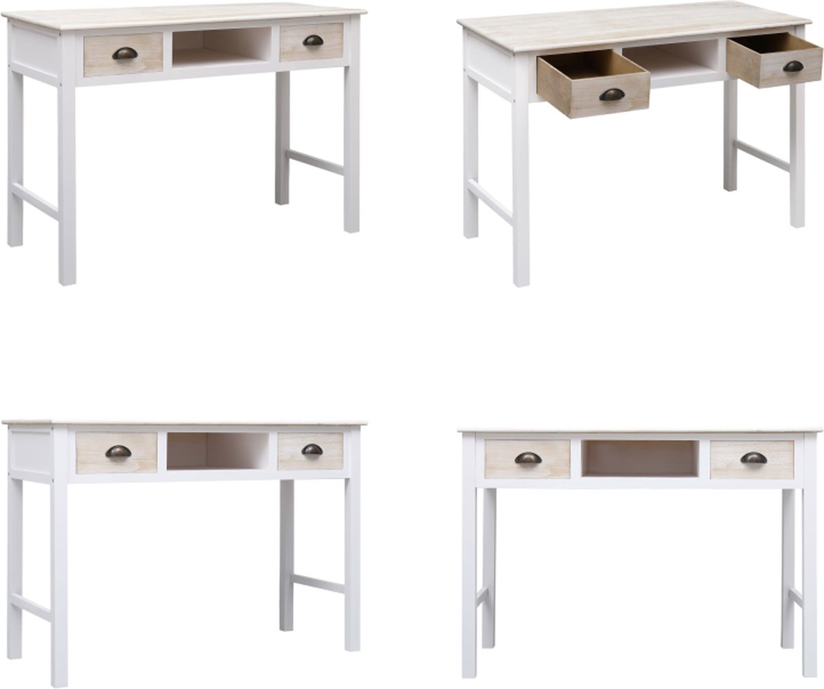 vidaXL Wandtafel - 110x45x76 - cm - hout