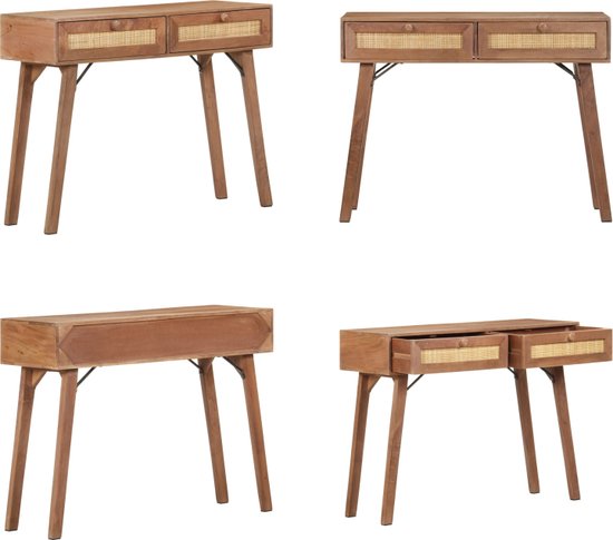 Wandtafel 110x30x75 cm massief mangohout | -nl