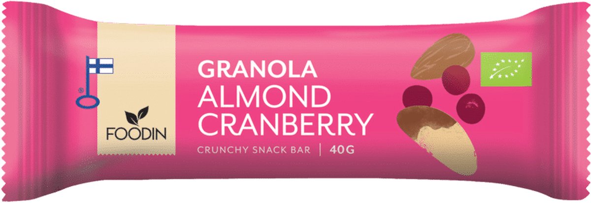 Goedkoopste Biologische Granola Bar Almond Cranberry x5