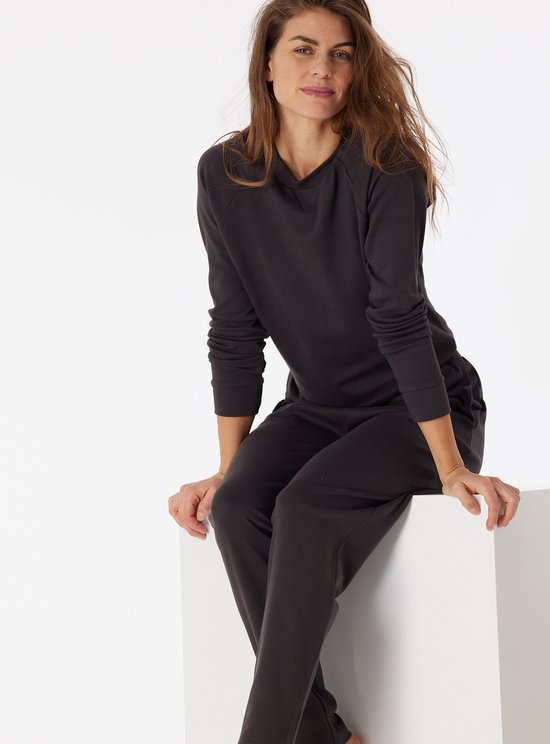 SCHIESSER Mix+Relax T-shirt - dames sweatshirt lange mouwen interlock - Maat: