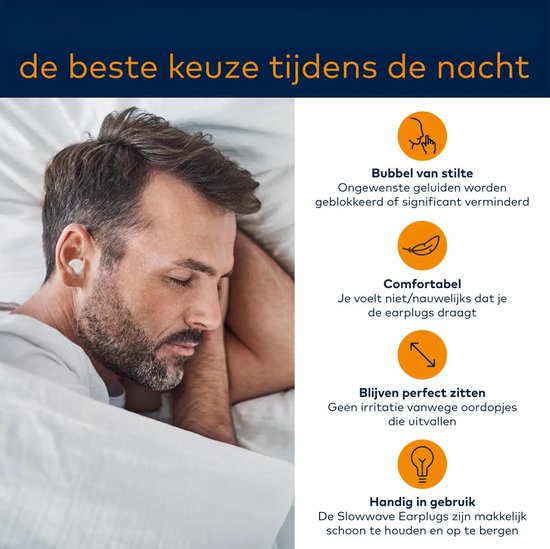 Siliconen oordopjes - Oordopjes om te slapen - Ook geschikt voor werken, reizen, zwemmen, studeren, uitgaan etc.