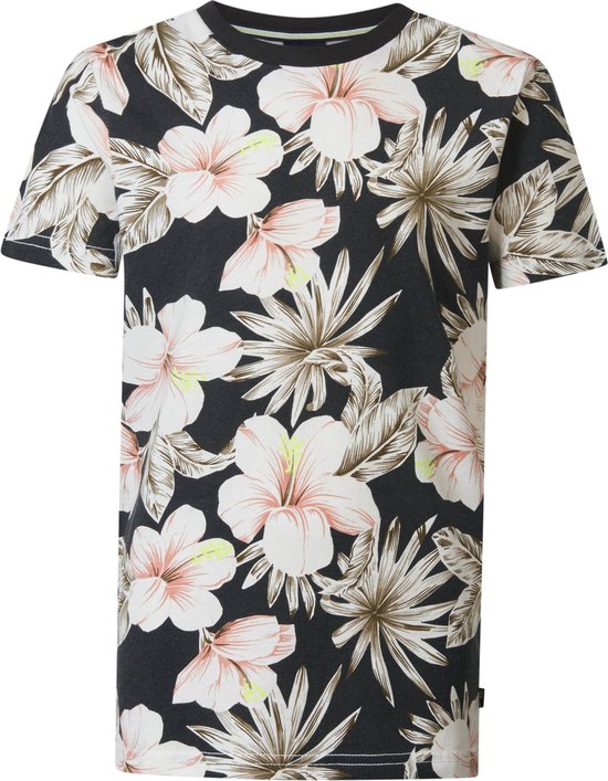Foto: Petrol industries heren botanical t shirt sanibel island grijs maat xxl