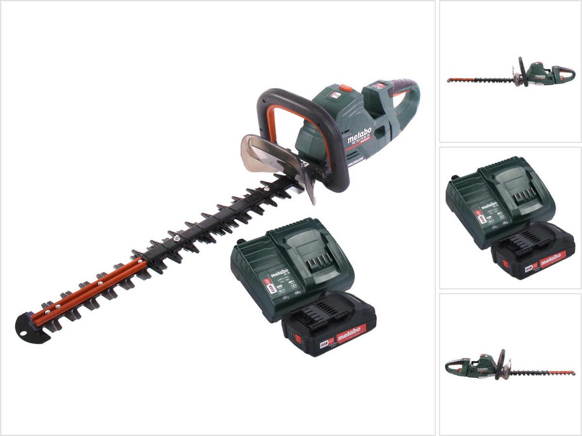 Metabo HS 18 LTX BL 55 accu heggenschaar 18 V 50 cm borstelloos + 1x accu 2.0 Ah + lader
