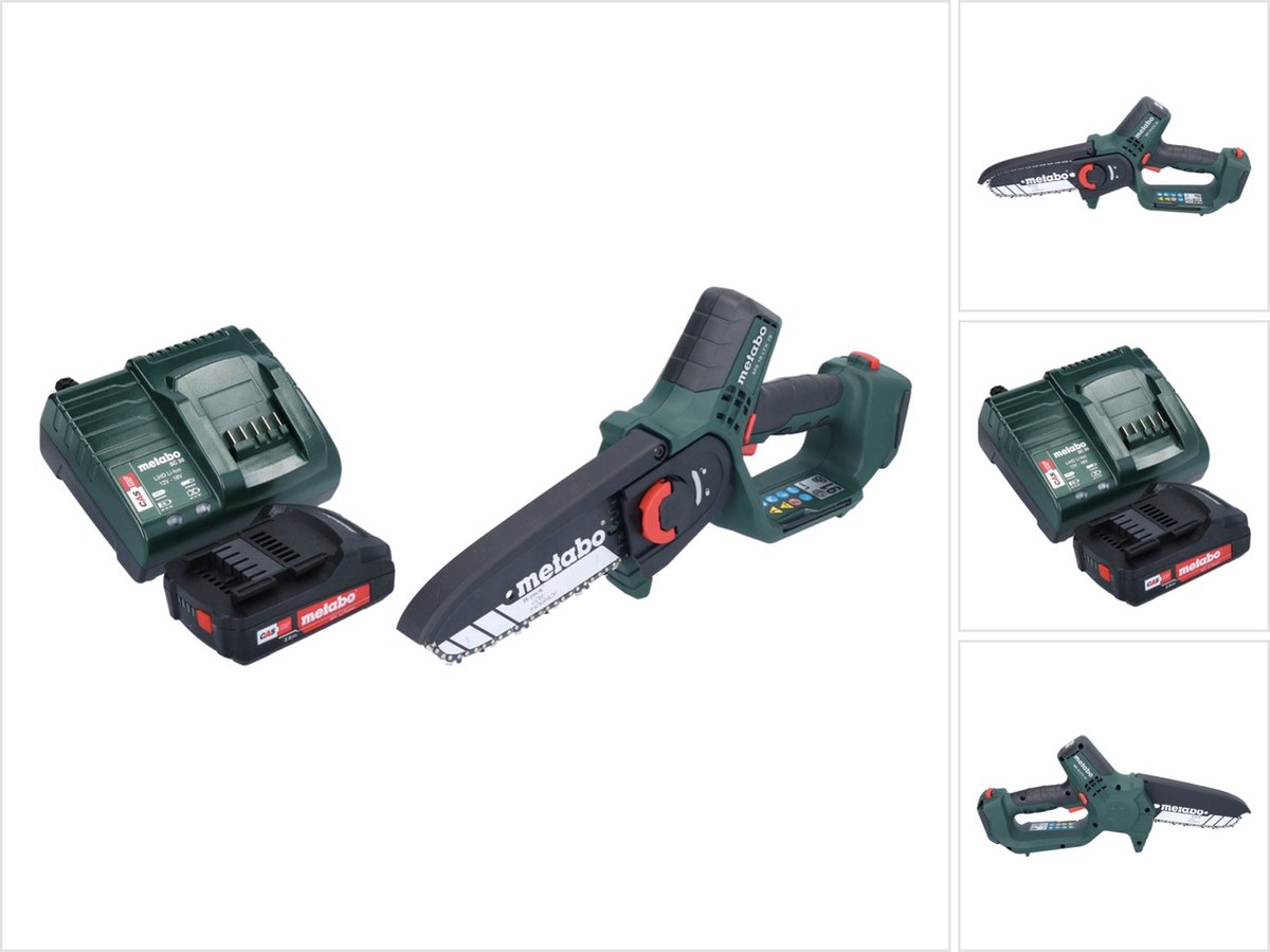 Metabo MS 18 LTX 15 accusnoeizaag 18 V 15 cm 5 m s + 1x accu 2.0 Ah + lader