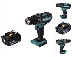 Makita DHP 482 F1 accu klopboormachine 18 V 62 Nm + 1x oplaadbare accu 3.0 Ah - zonder oplader