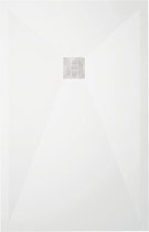 Receveur de douche composite Soft Eco 100x140 cm, blanc lisse