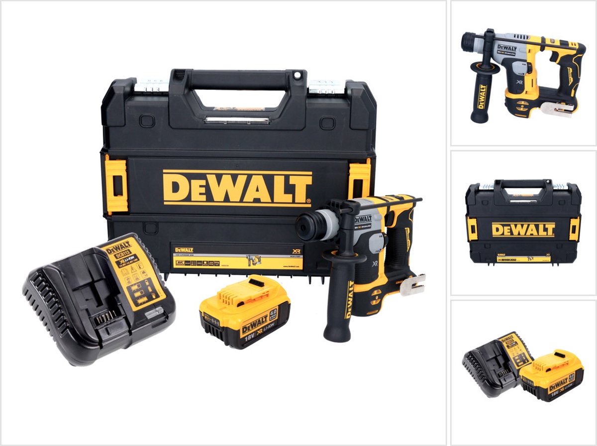 DeWalt DCH 172 M1 accuklopboormachine 18 V 16 mm 1,4 Joule SDS plus Brushless + 1x accu 4.0 Ah + lader + TSTAK
