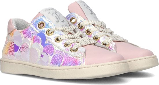 Jochie & Freaks Coco Lage sneakers - Leren Sneaker - Meisjes - Roze