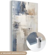 MuchoWow® Glasschilderij 40x60 cm - Schilderij acrylglas - Aquarel - Abstract - Kunst - Foto op glas - Muurdecoratie woonkamer - Wanddecoratie slaapkamer - Schilderijen