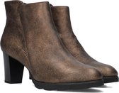 Notre-V Patricia-01 Enkellaarsjes - Enkelboots met rits - Dames - Goud - Maat 39