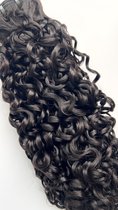 Pissy curls bundle 16 inch - Double drawn Peruvian human haar, natural color #1B - pixie curls Hair extension weave extension