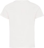 Basic Short Sleeve With Chest Print Jongens - Off White - Maat 158-164