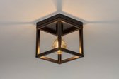 Lumidora lampe de plafond 73499 - E27 - Zwart - Brun - Oldmetal (gunmetal) - Métal