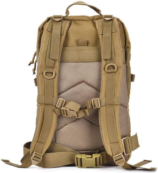Dubbelzijdige MOLLE Moraalbadge Basis - Klittenband Display Voor Rugzak & Vest | Zwart/Geel