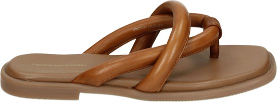 Copenhagen Shoes VINCENT CS8030 - Dames slippers - Kleur: Cognac - Maat: 41