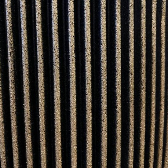 Capi Europe - Bloempot bol Groove NL - 35x34 - Goud - Opening Ø29 - Bloempot voor binnen en buiten - Levenslang garantie - Breukbestendig - 100% Recyclebaar - CO2 Neutraal geproduceerd - KGVGB932